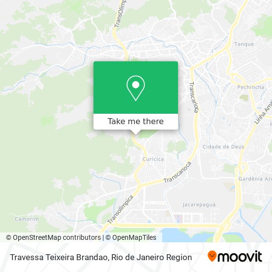 Mapa Travessa Teixeira Brandao