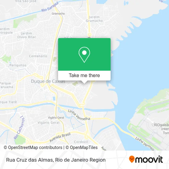 Rua Cruz das Almas map