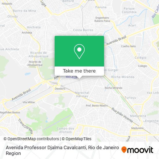 Mapa Avenida Professor Djalma Cavalcanti