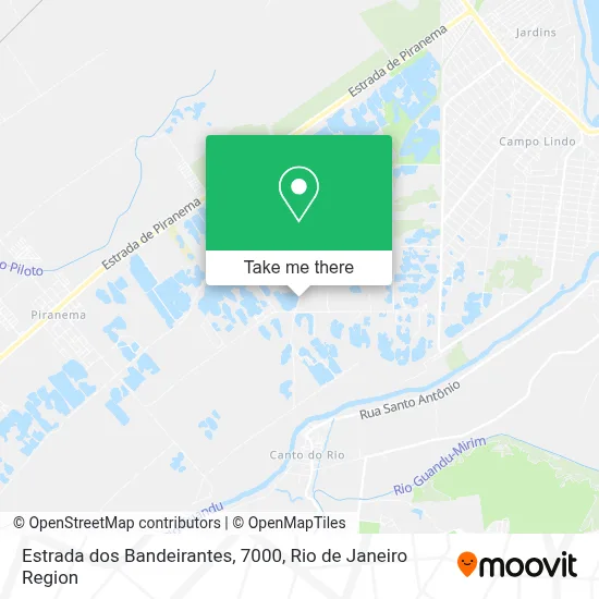 Estrada dos Bandeirantes, 7000 map