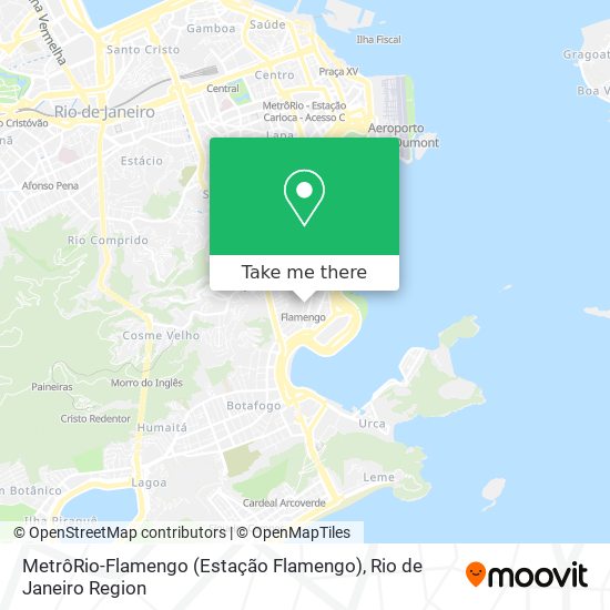 Mapa MetrôRio-Flamengo (Estação Flamengo)