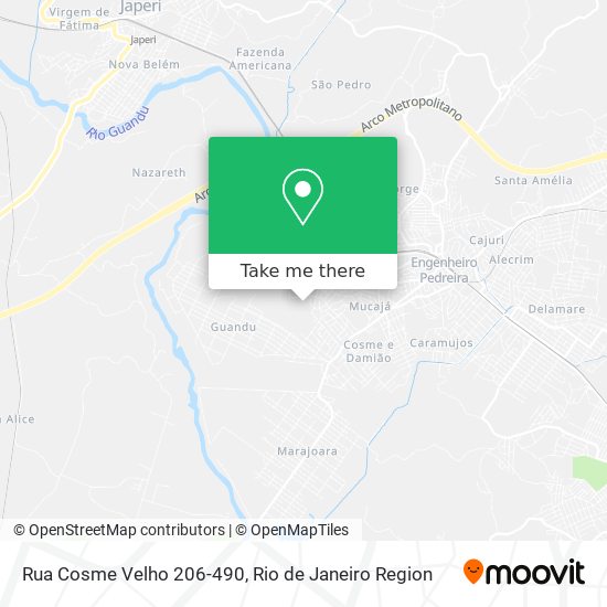 Rua Cosme Velho 206-490 map