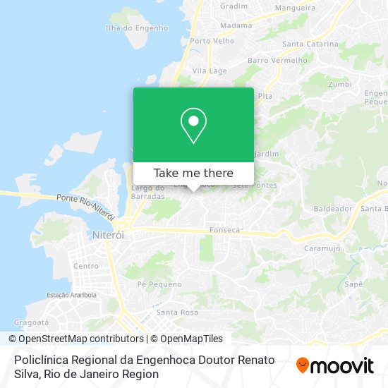 Mapa Policlínica Regional da Engenhoca Doutor Renato Silva