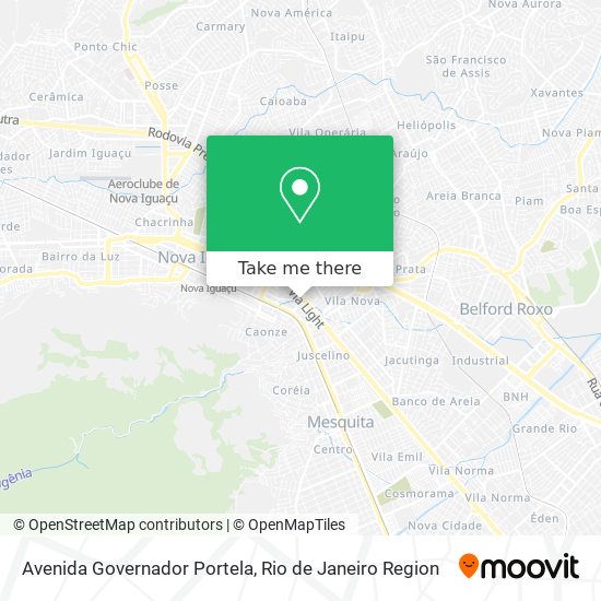 Mapa Avenida Governador Portela