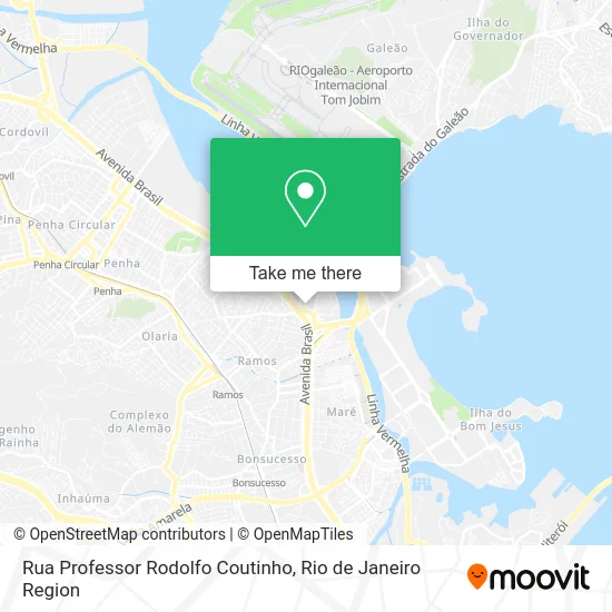 Rua Professor Rodolfo Coutinho map