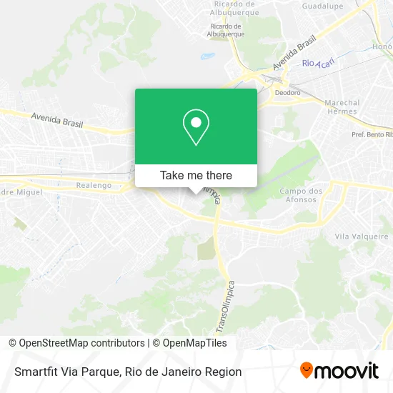 Smartfit Via Parque map