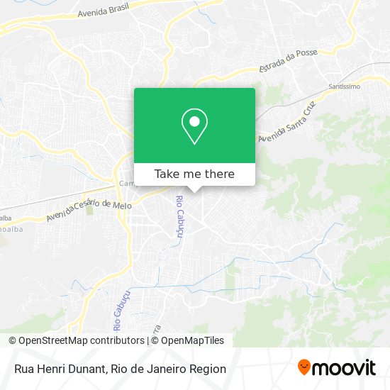 Mapa Rua Henri Dunant