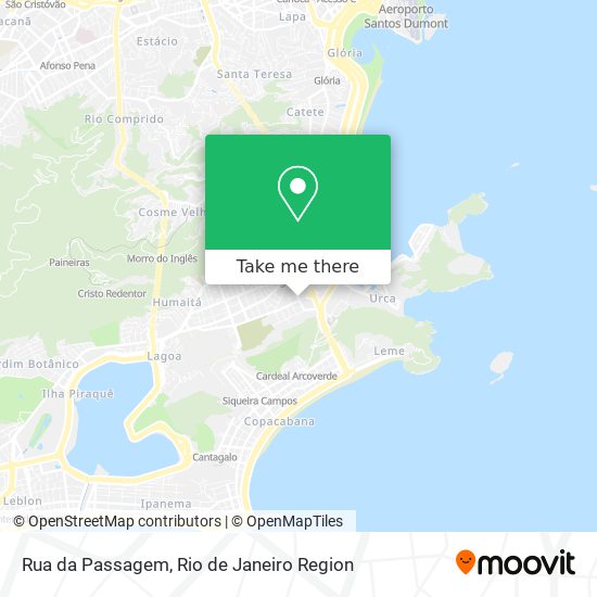 Mapa Rua da Passagem