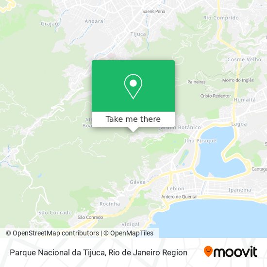 Parque Nacional da Tijuca map