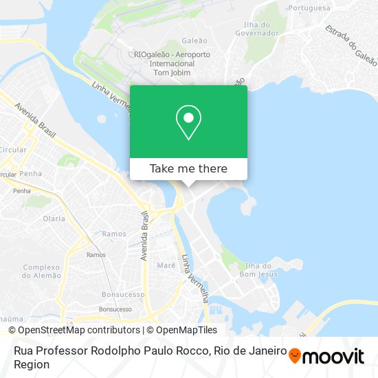 Mapa Rua Professor Rodolpho Paulo Rocco
