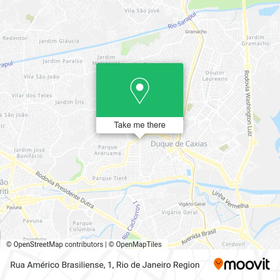 Rua Américo Brasiliense, 1 map