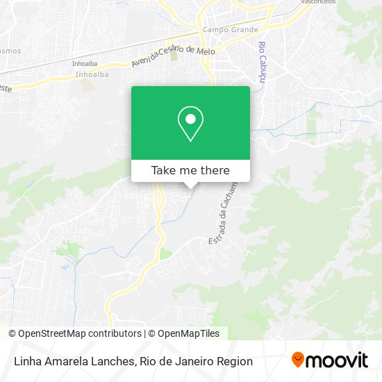 Mapa Linha Amarela Lanches