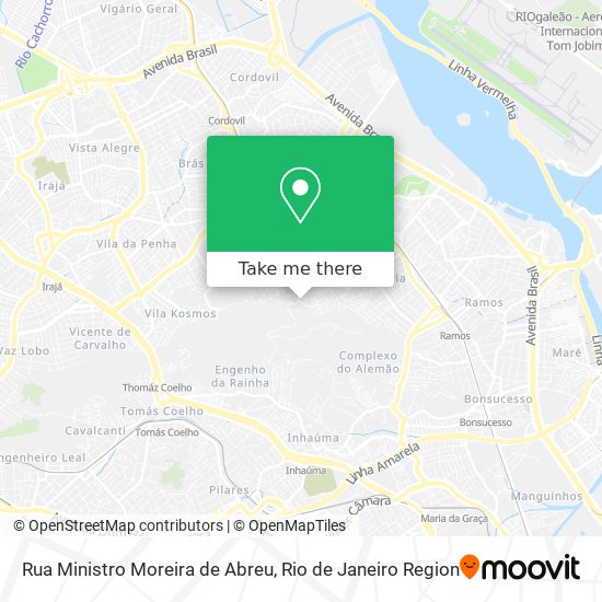 Mapa Rua Ministro Moreira de Abreu