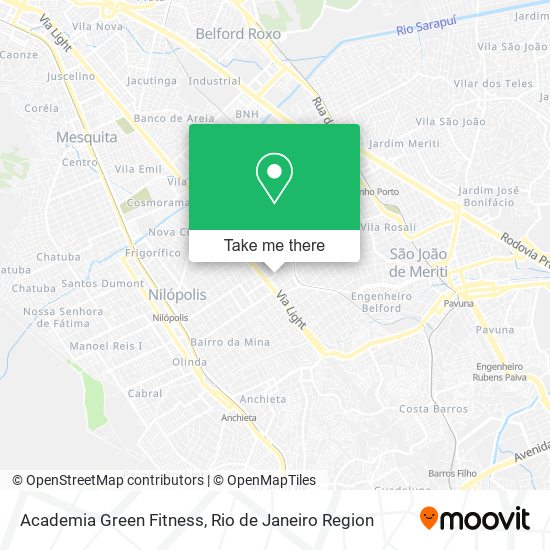 Academia Green Fitness map