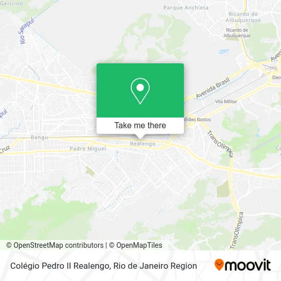 Colégio Pedro II Realengo map