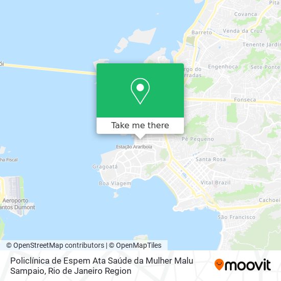 Mapa Policlínica de Espem Ata Saúde da Mulher Malu Sampaio