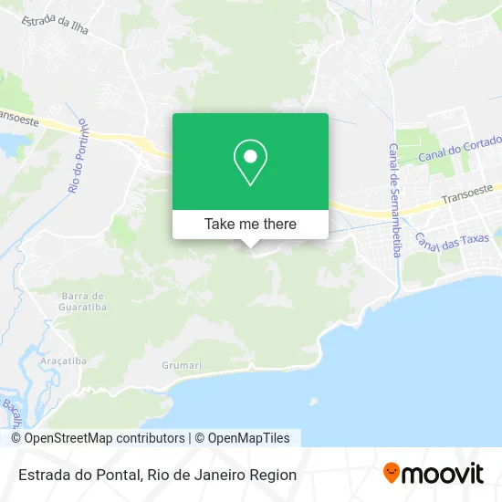 Estrada do Pontal map