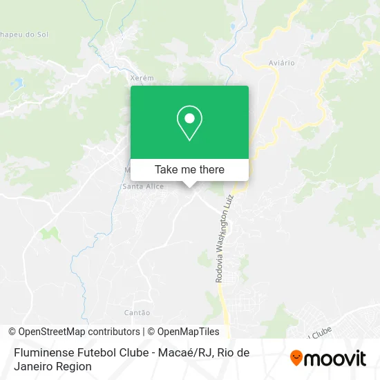 Fluminense Futebol Clube - Macaé / RJ map