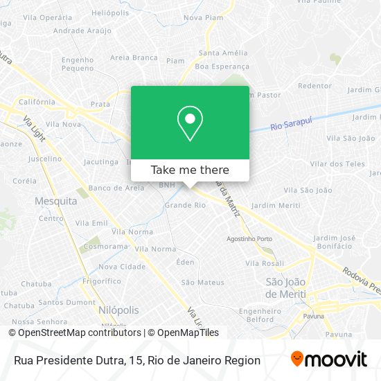 Mapa Rua Presidente Dutra, 15