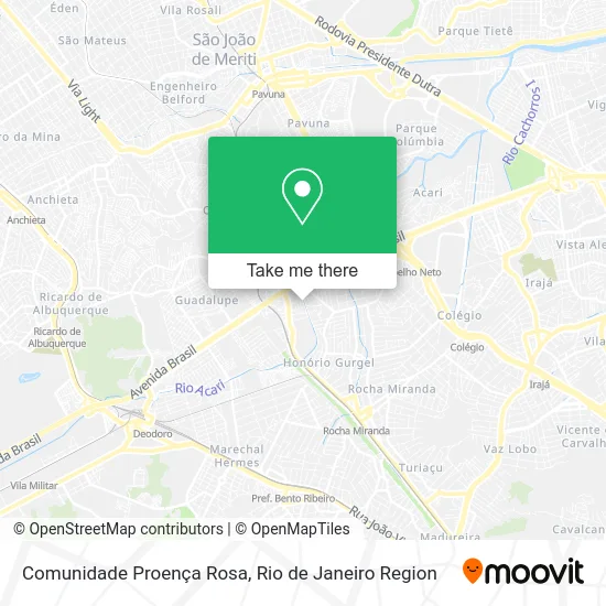 Comunidade Proença Rosa map