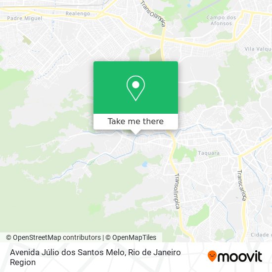 Mapa Avenida Júlio dos Santos Melo