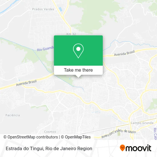 Estrada do Tingui map