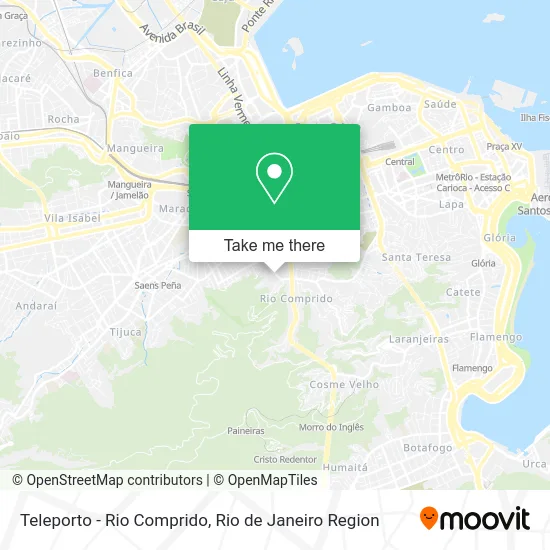 Teleporto - Rio Comprido map