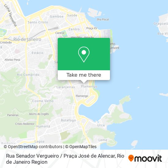 Mapa Rua Senador Vergueiro / Praça José de Alencar