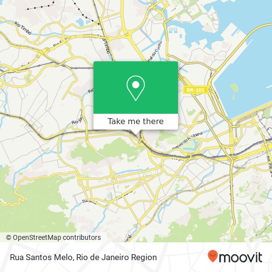 Rua Santos Melo map