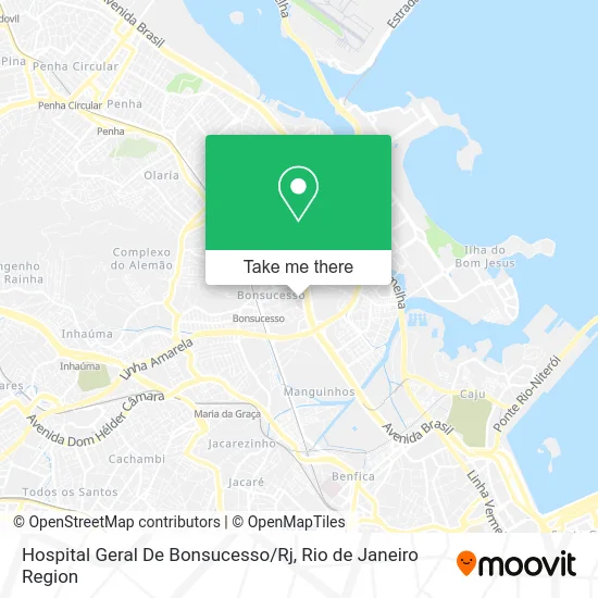 Hospital Geral De Bonsucesso / Rj map