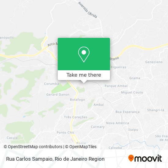 Mapa Rua Carlos Sampaio