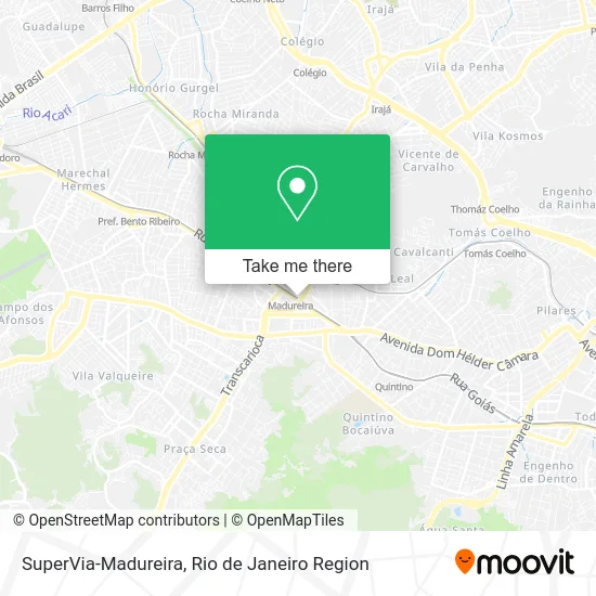 SuperVia-Madureira map