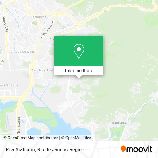 Rua Araticum map