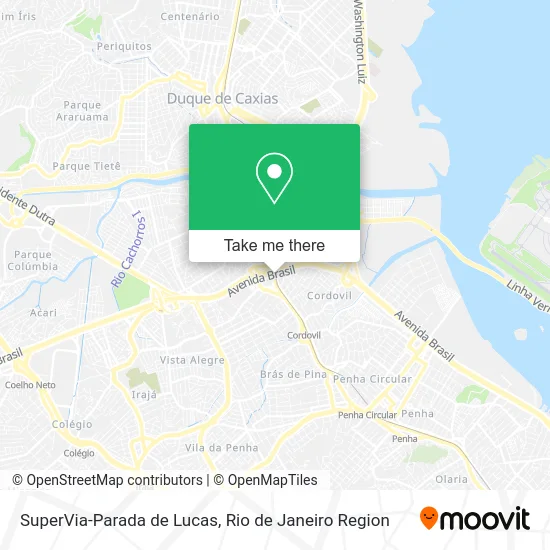 SuperVia-Parada de Lucas map
