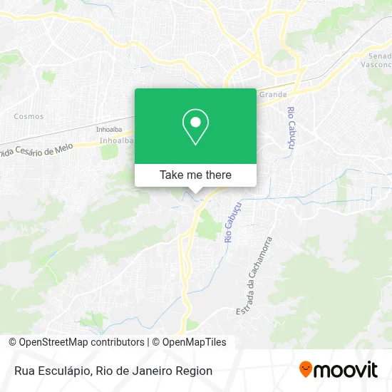 Rua Esculápio map