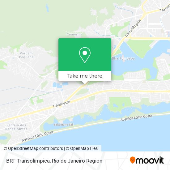 BRT Transolímpica map