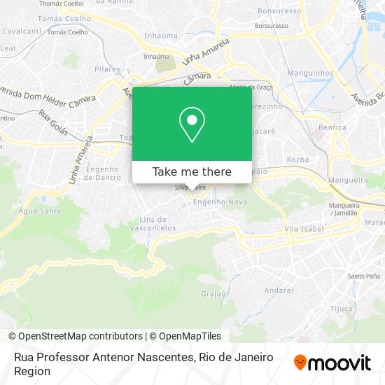 Rua Professor Antenor Nascentes map