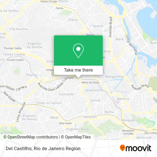 Del Castilho map