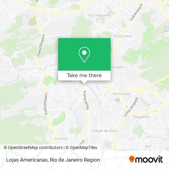 Lojas Americanas map