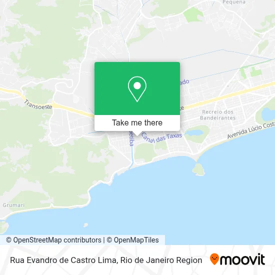 Rua Evandro de Castro Lima map