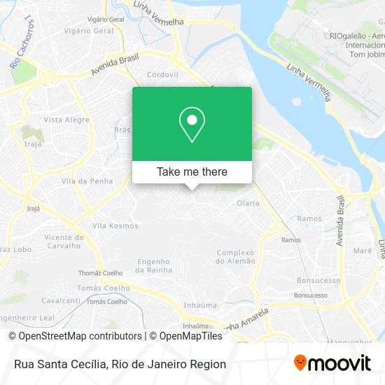 Rua Santa Cecília map