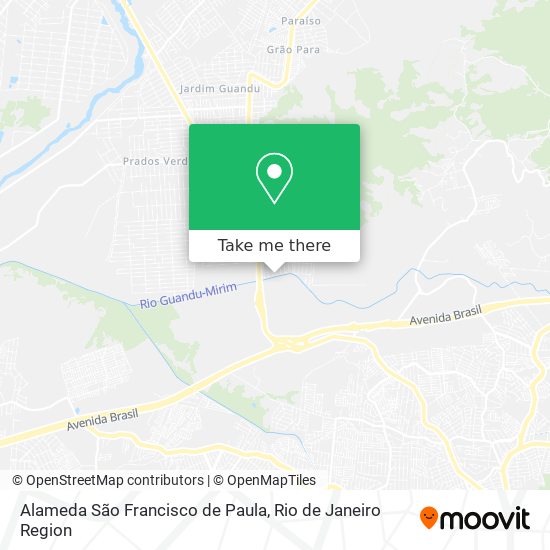 Mapa Alameda São Francisco de Paula