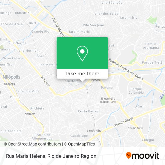 Mapa Rua Maria Helena