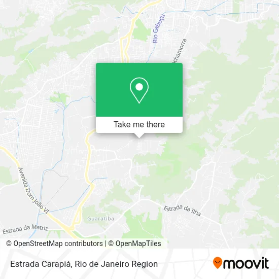 Estrada Carapiá map