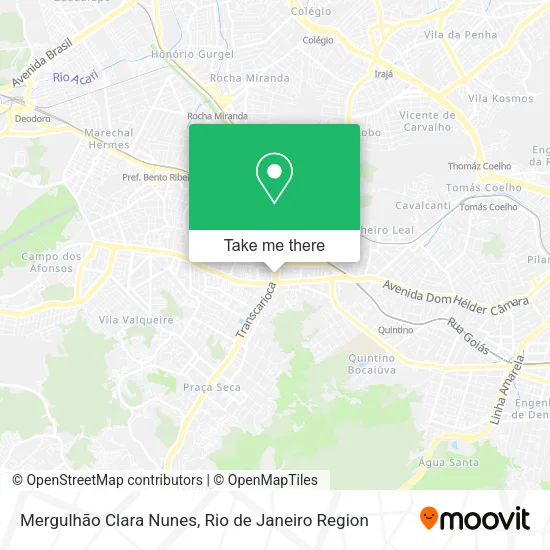 Mergulhão Clara Nunes map