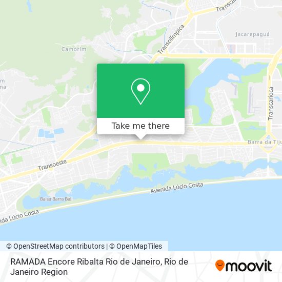 Mapa RAMADA Encore Ribalta Rio de Janeiro