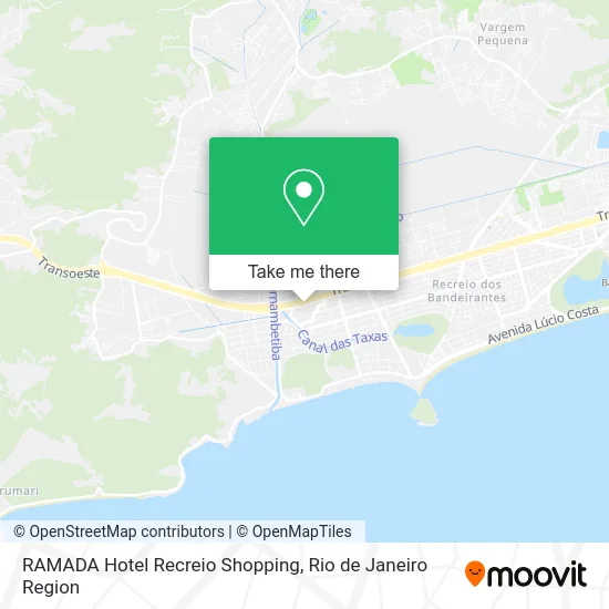 RAMADA Hotel Recreio Shopping map