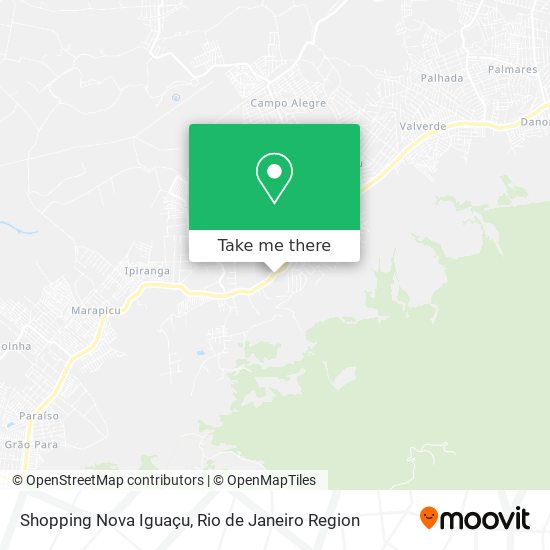 Shopping Nova Iguaçu map