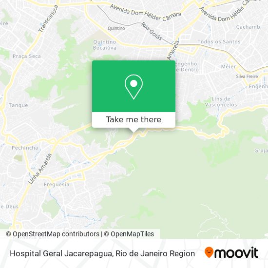 Mapa Hospital Geral Jacarepagua