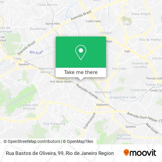 Mapa Rua Bastos de Oliveira, 99